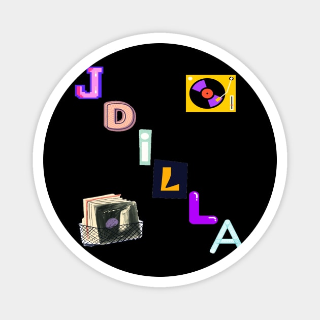 J Dilla Tee Magnet by Tees Company